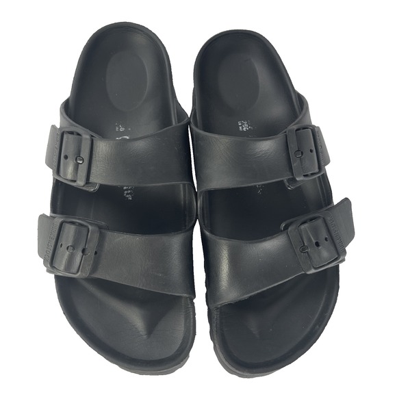 Birkenstock Shoes - Birkenstock Arizona Eva Essentials Sandals Womens Black Buckle Slide Shoes US 9